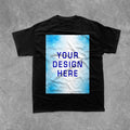 【 Mexican Straight Hair 】 Polyester Men's Round Neck Short sleeved T-shirt - Front