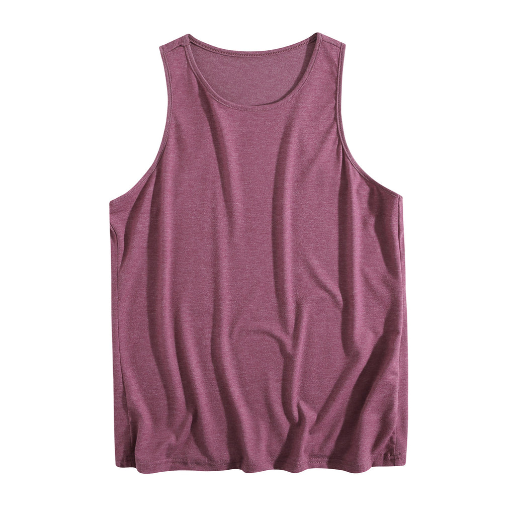 Unprinted women's colored cotton vest (CA-2 factory in the United States)