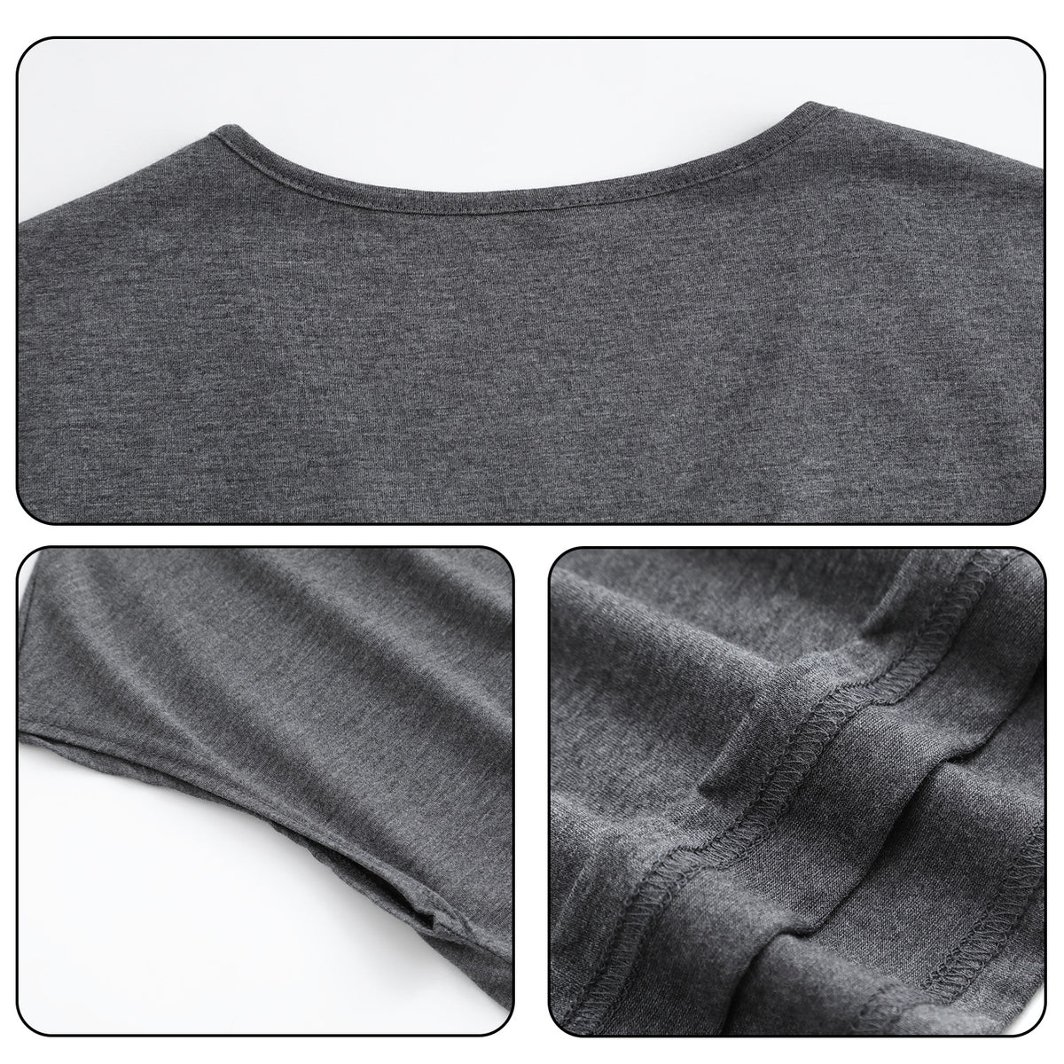 180g V-neck colored cotton vest - double (NJ-2 factory in the United States)