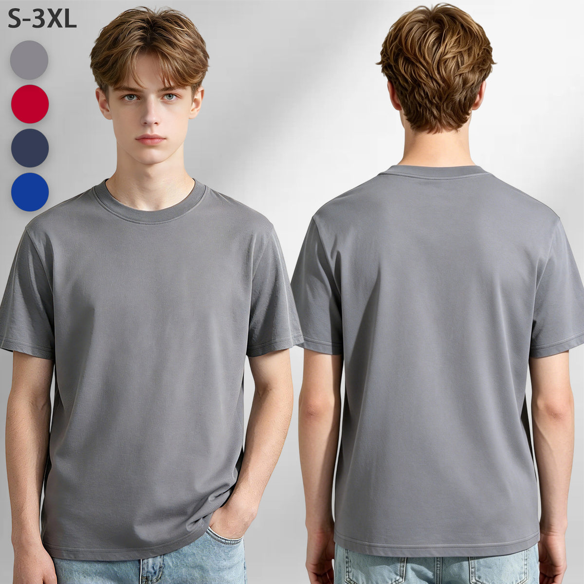 200g pure cotton men's T-shirt - double-sided printing [Australia]