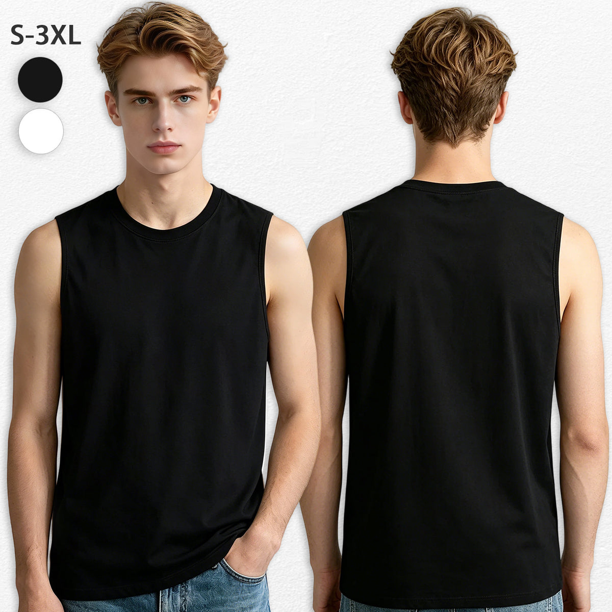 200g Men's Tank Top - Double sided Printed [Australia]