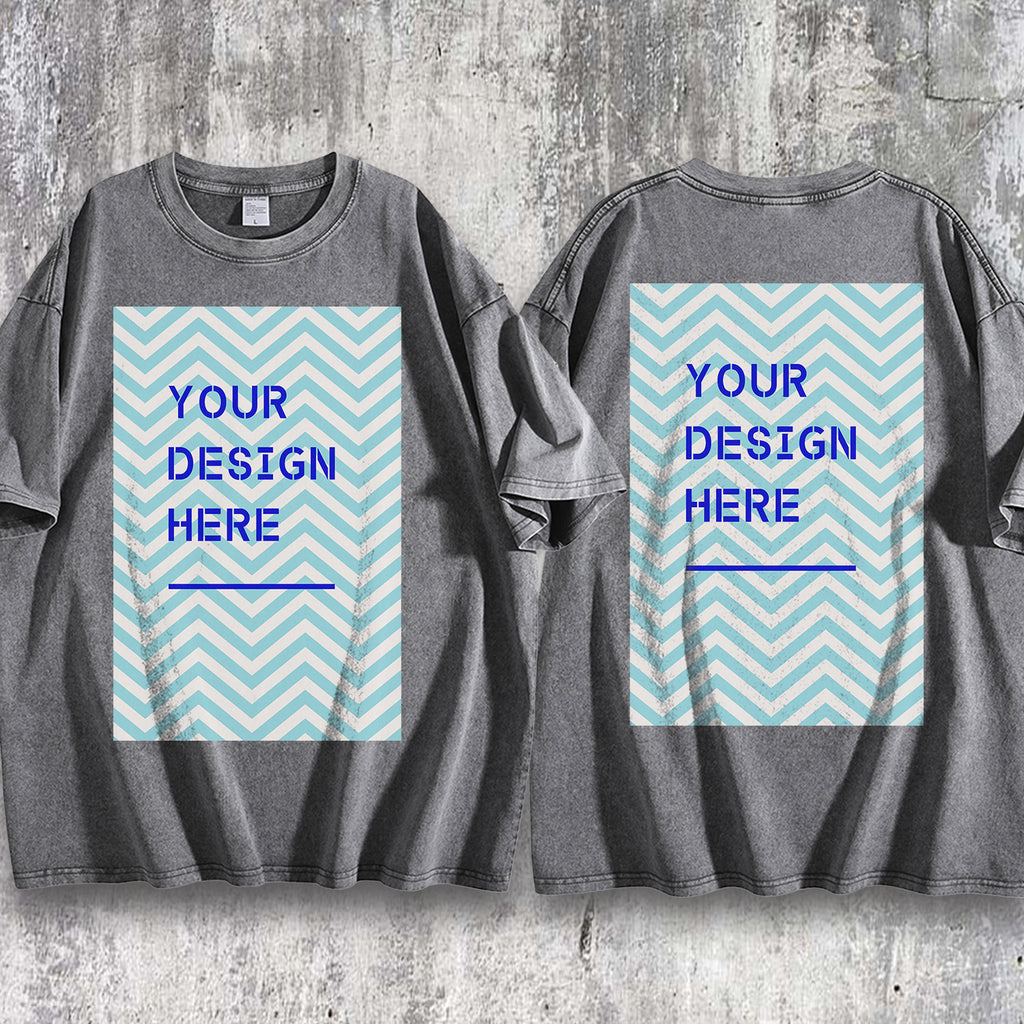 Water washed T-positioning printing - Double (NJ-1 factory)