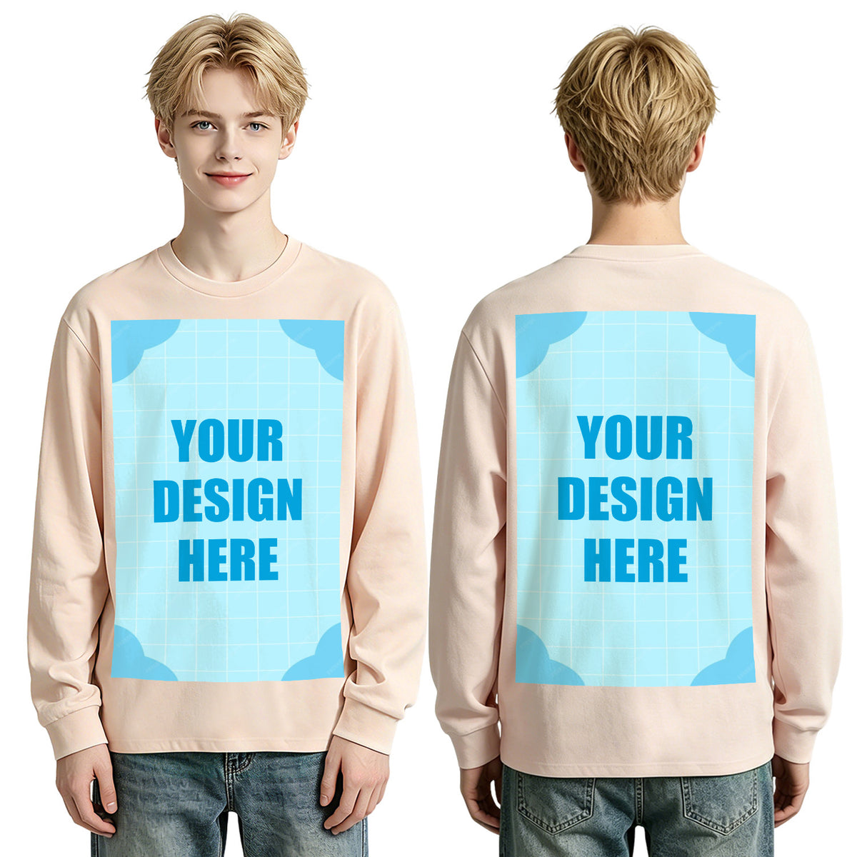 Men's Pure Cotton Long Sleeve - Double (CA Factory 02, USA)