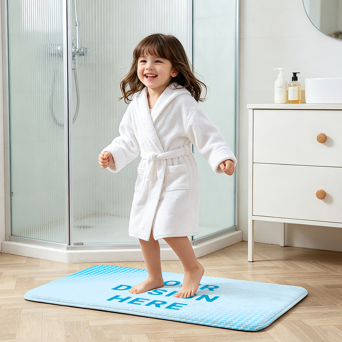 Flannel floor mat 50 × 80cm (CA-3 factory in the United States)