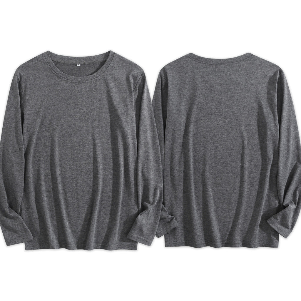 Women's Four Color Round Neck Long Sleeve T-shirt - Double (CA Factory 02, USA)