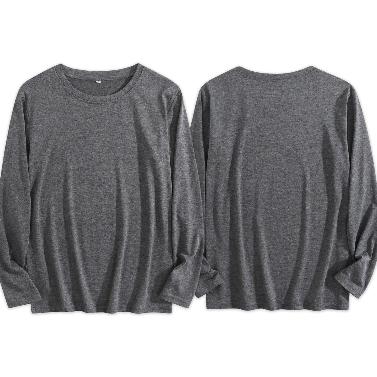 Women's Four Color Round Neck Long Sleeve T-shirt - Double (CA Factory 02, USA)