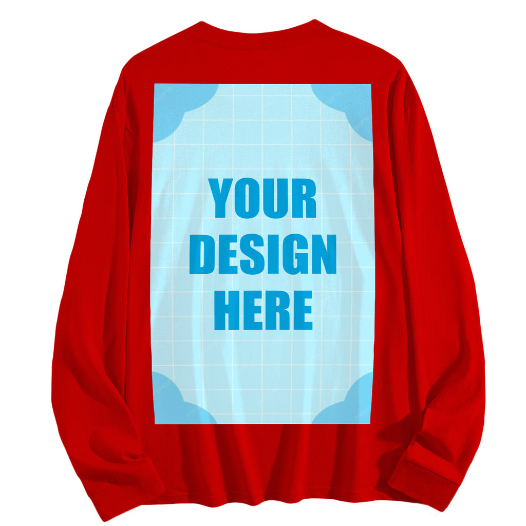 Men's pure cotton long sleeved back (CA factory 02, USA)