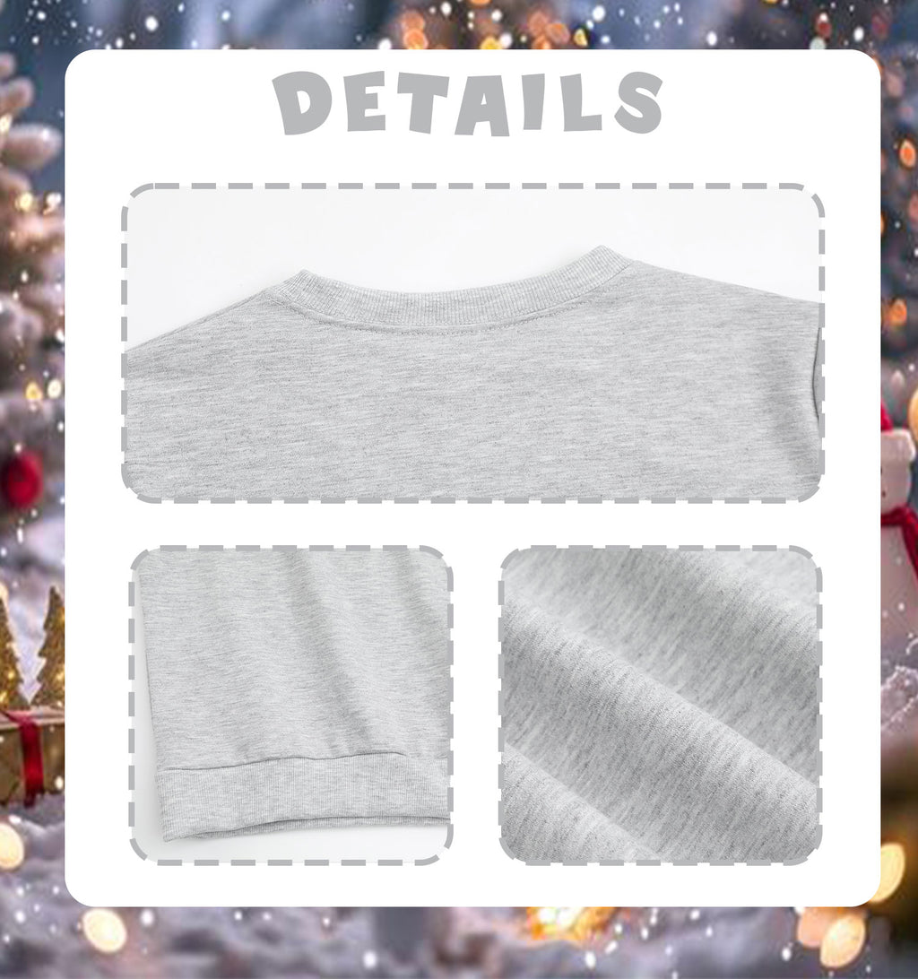 Children's round neck long sleeved hoodie double-sided