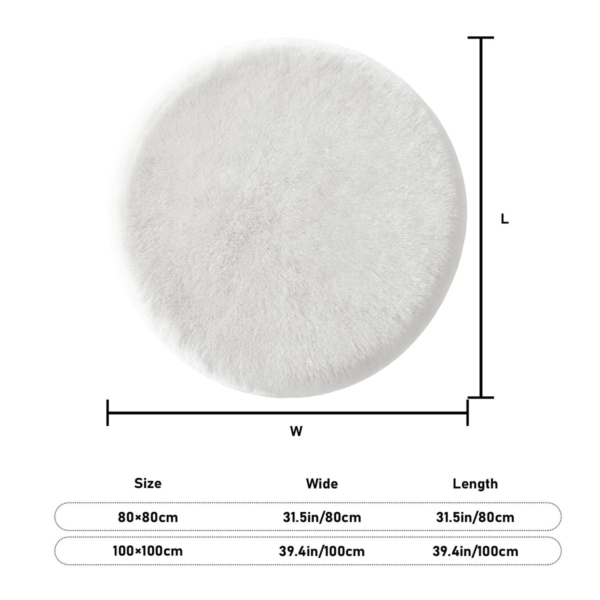 Circular flannel floor mat (CA-3 factory in the United States)