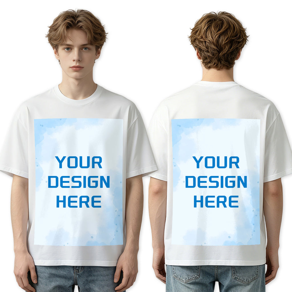 Double sided printed 200g pure cotton men's T-shirt (Australia)