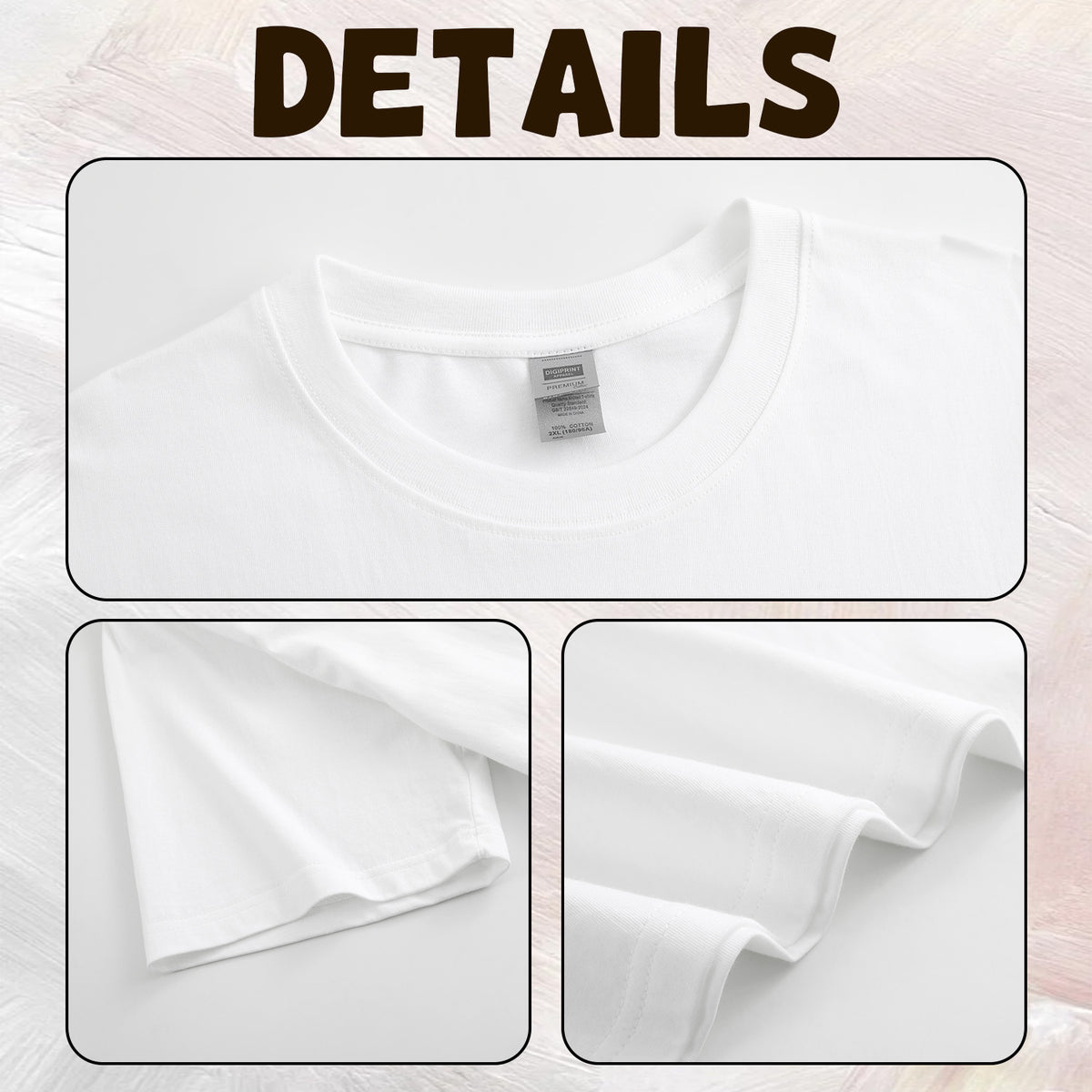 200g pure cotton women's T-shirt double-sided printing [Australia]