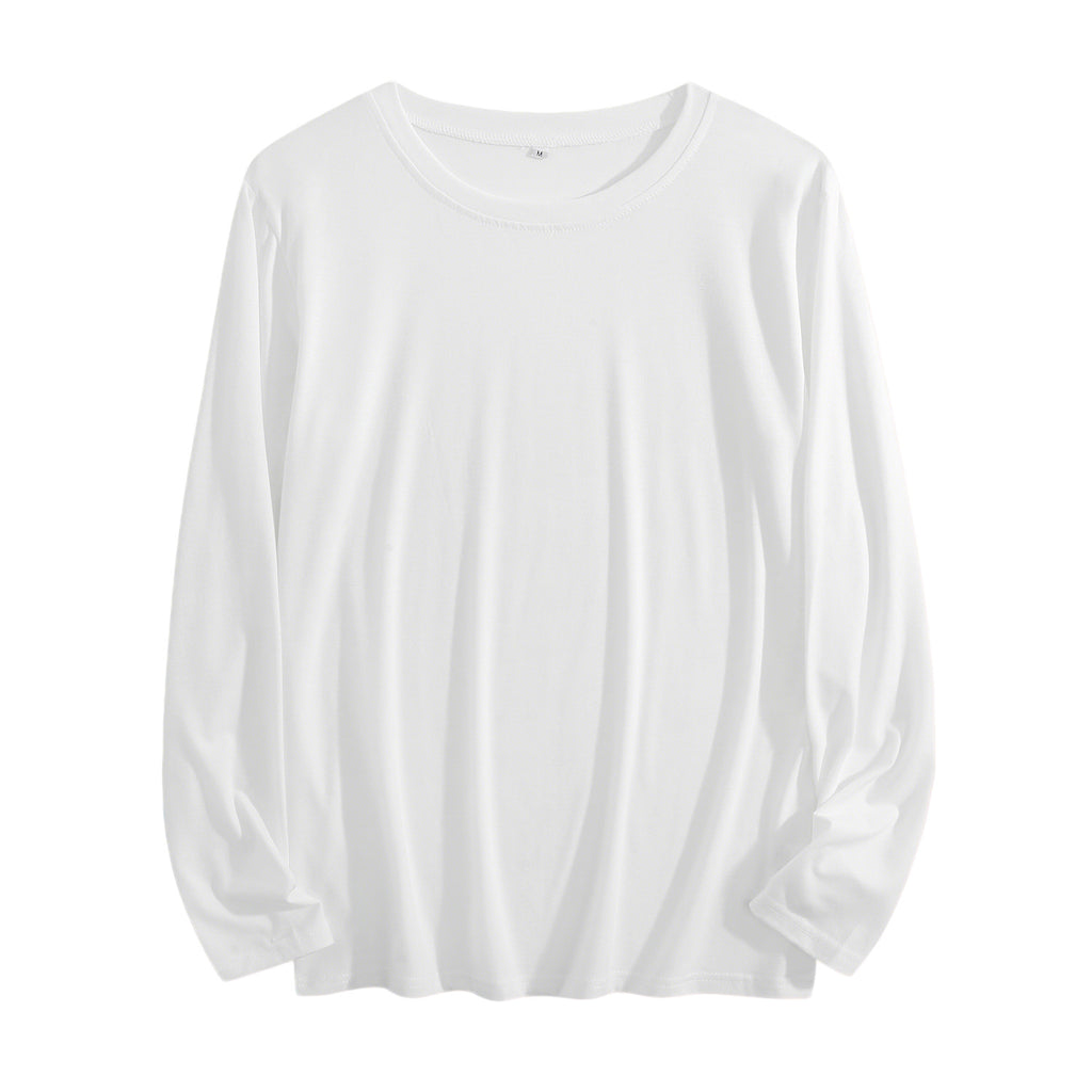 Women's 4-color round neck long sleeved T-shirt - Front (CA Factory 02, USA)