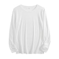 Women's 4-color round neck long sleeved T-shirt - Front (CA Factory 02, USA)