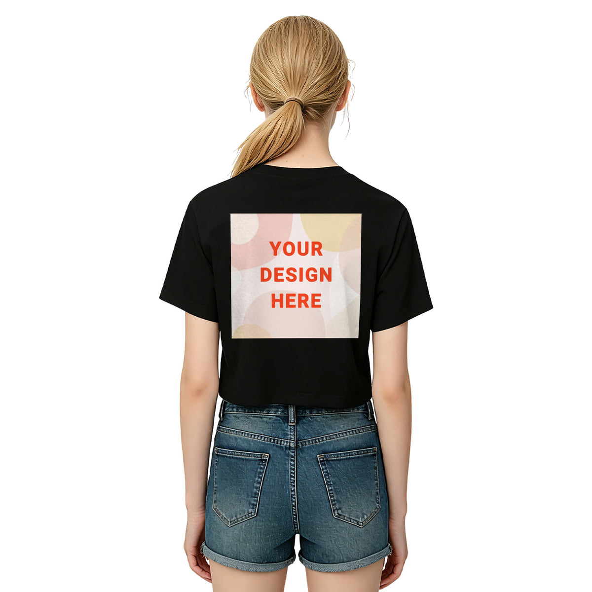 Ladies' Umbilical T-shirt - Rear (CA-2 Factory, USA)