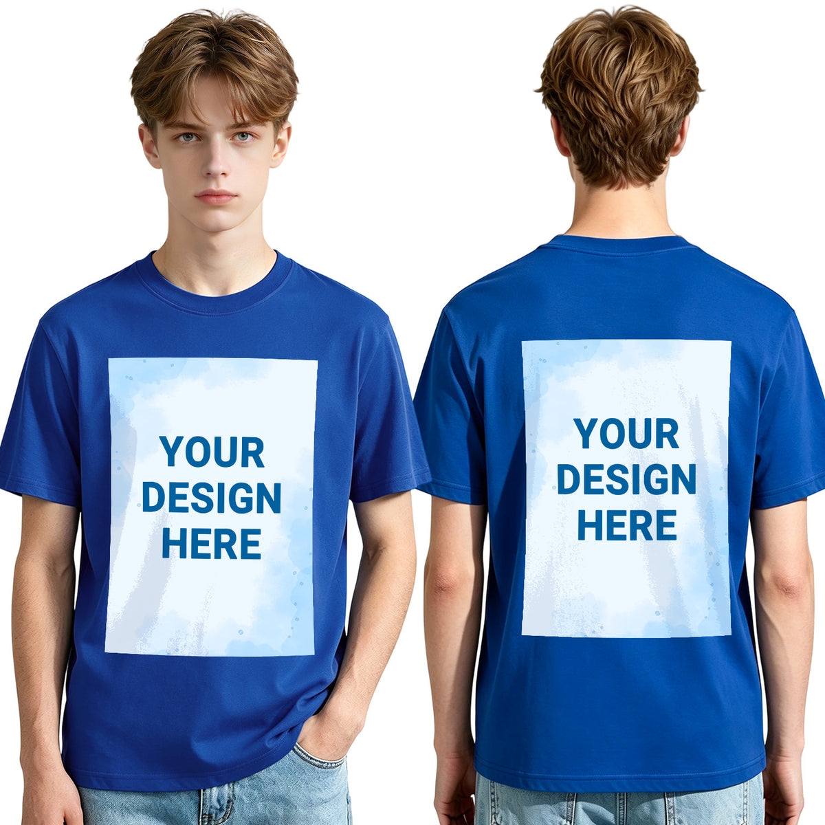 200g pure cotton men's T-shirt - double-sided printing [Australia]