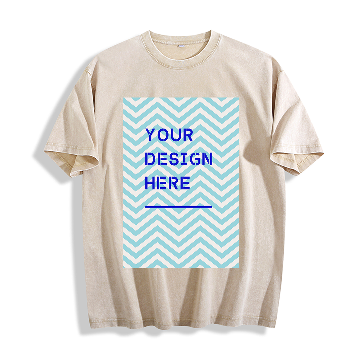 Water washed T-positioning printing - front (CA-2 factory in the United States)