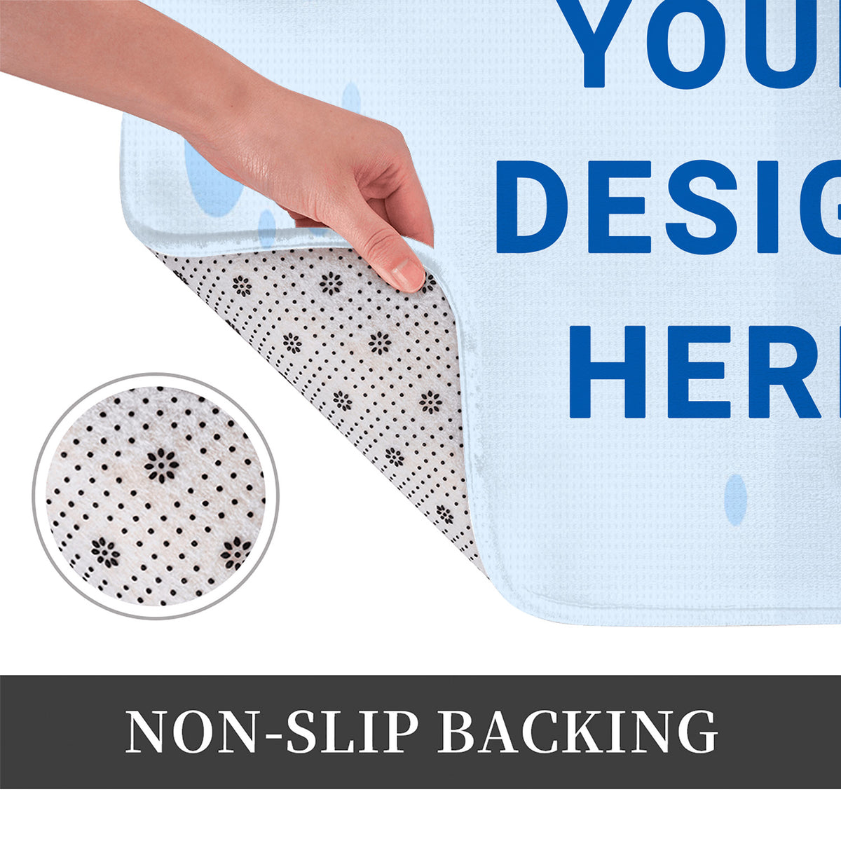 Flannel floor mat 40 × 60cm (CA-3 factory in the United States)