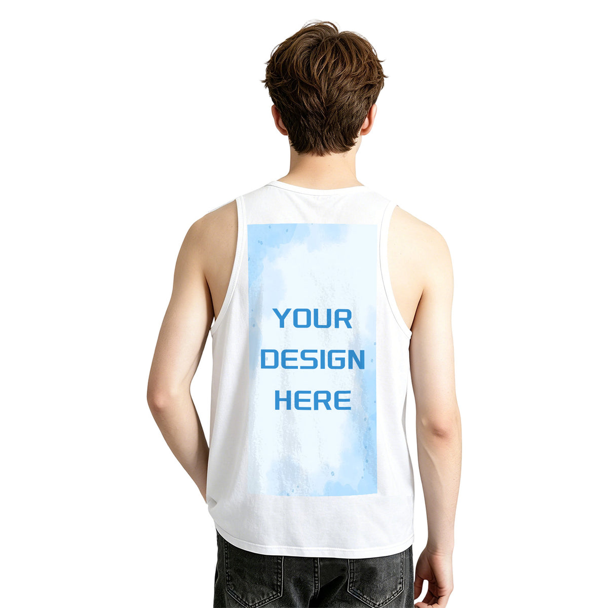 180G Men's Tank Top - Rear (CA-2 Factory in the United States)