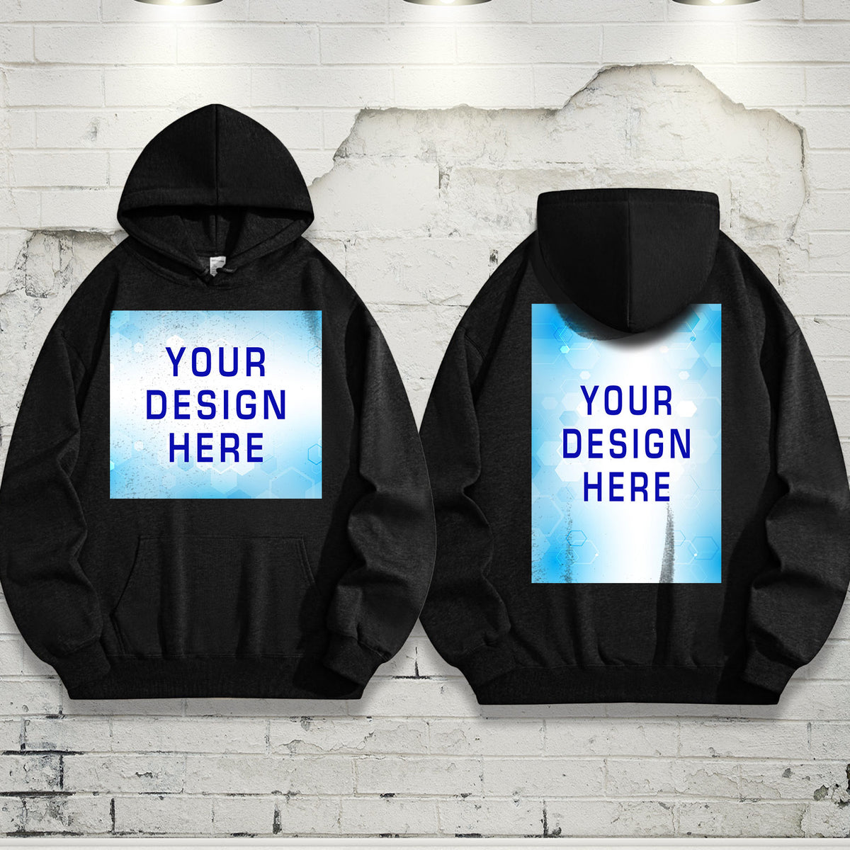 270 fleece hooded sweatshirt with rope - double-sided (NJ-1 factory in the United States)
