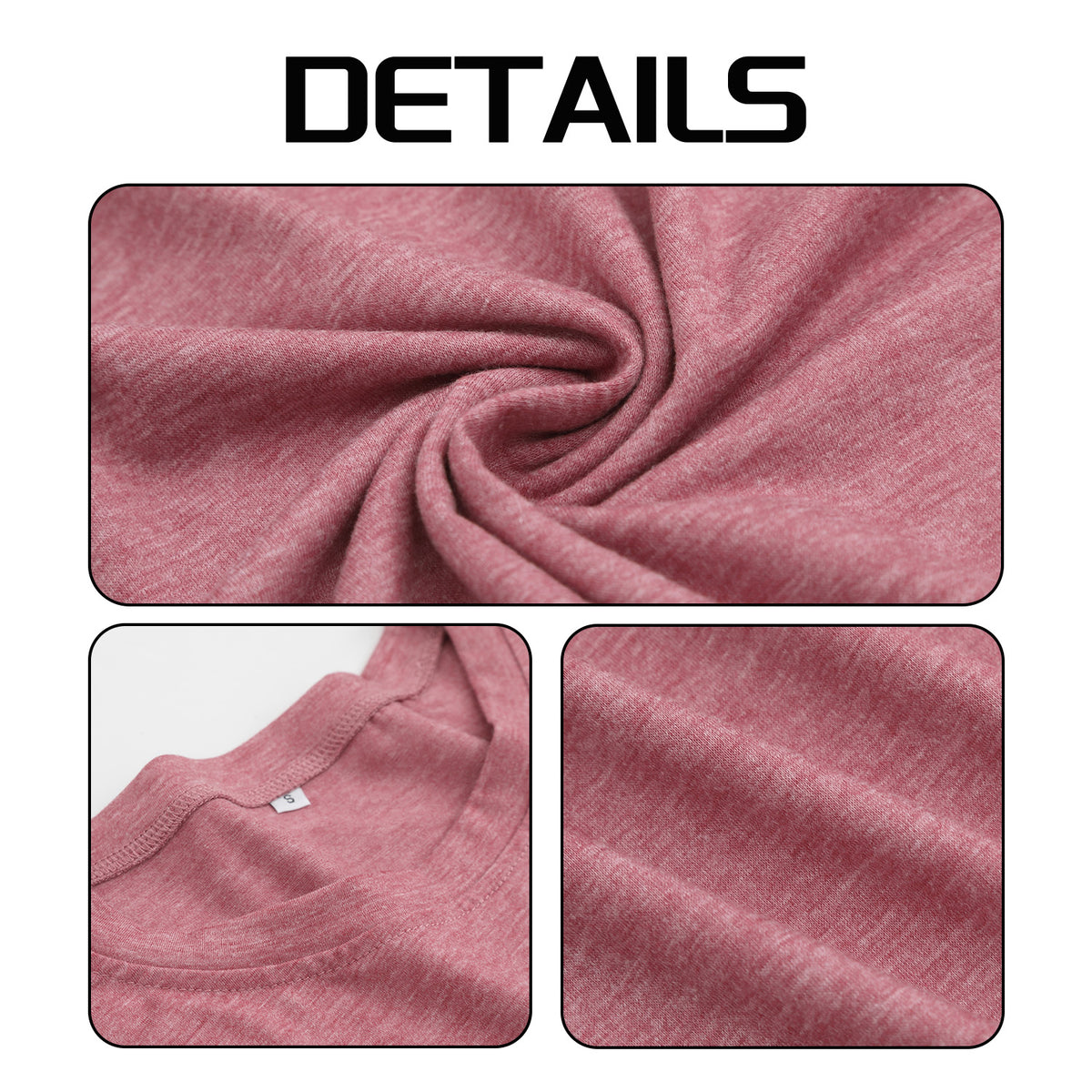 Women's Four Color Round Neck Long Sleeve T-shirt - Double (CA Factory 02, USA)