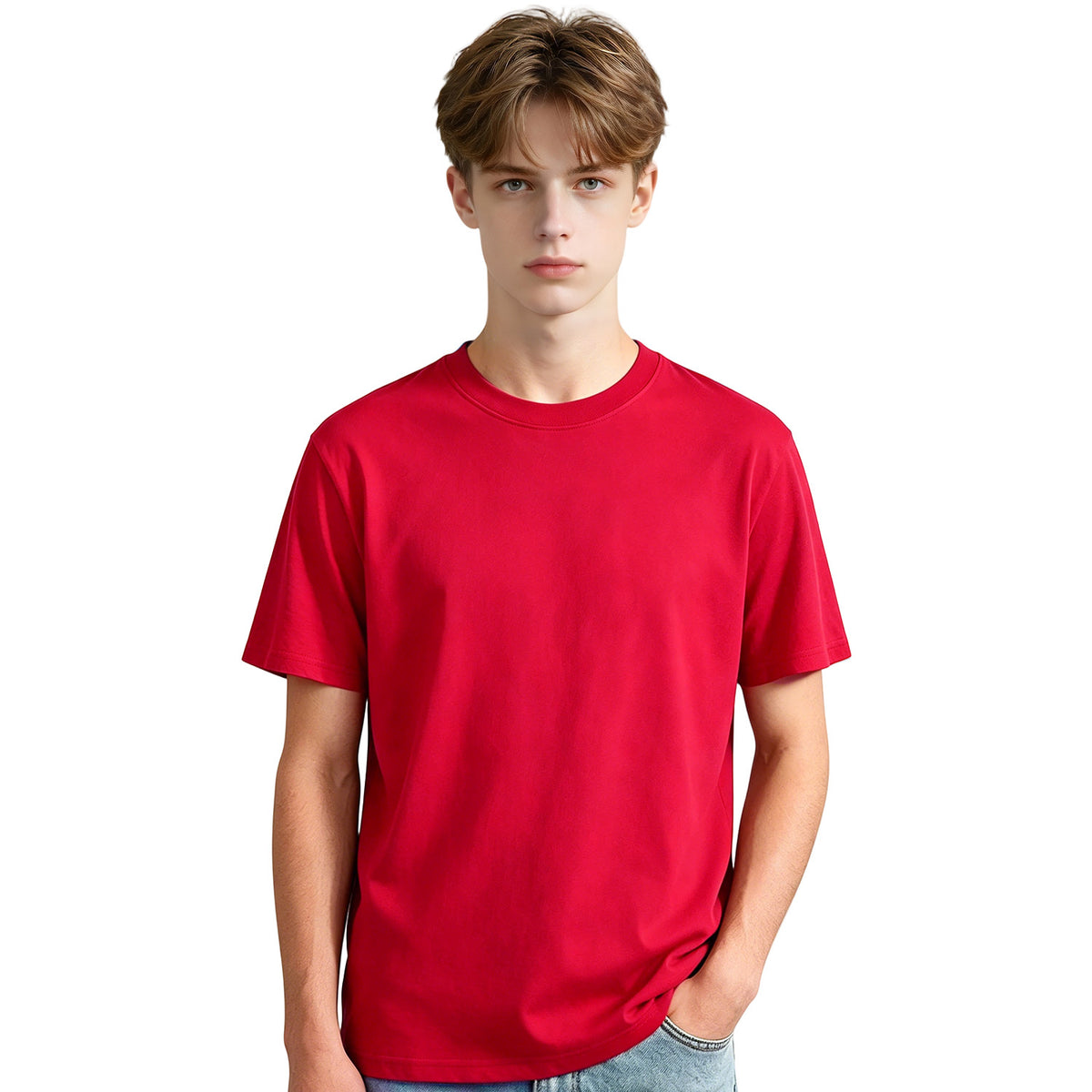 200g pure cotton men's T-shirt - unprinted [Australia]