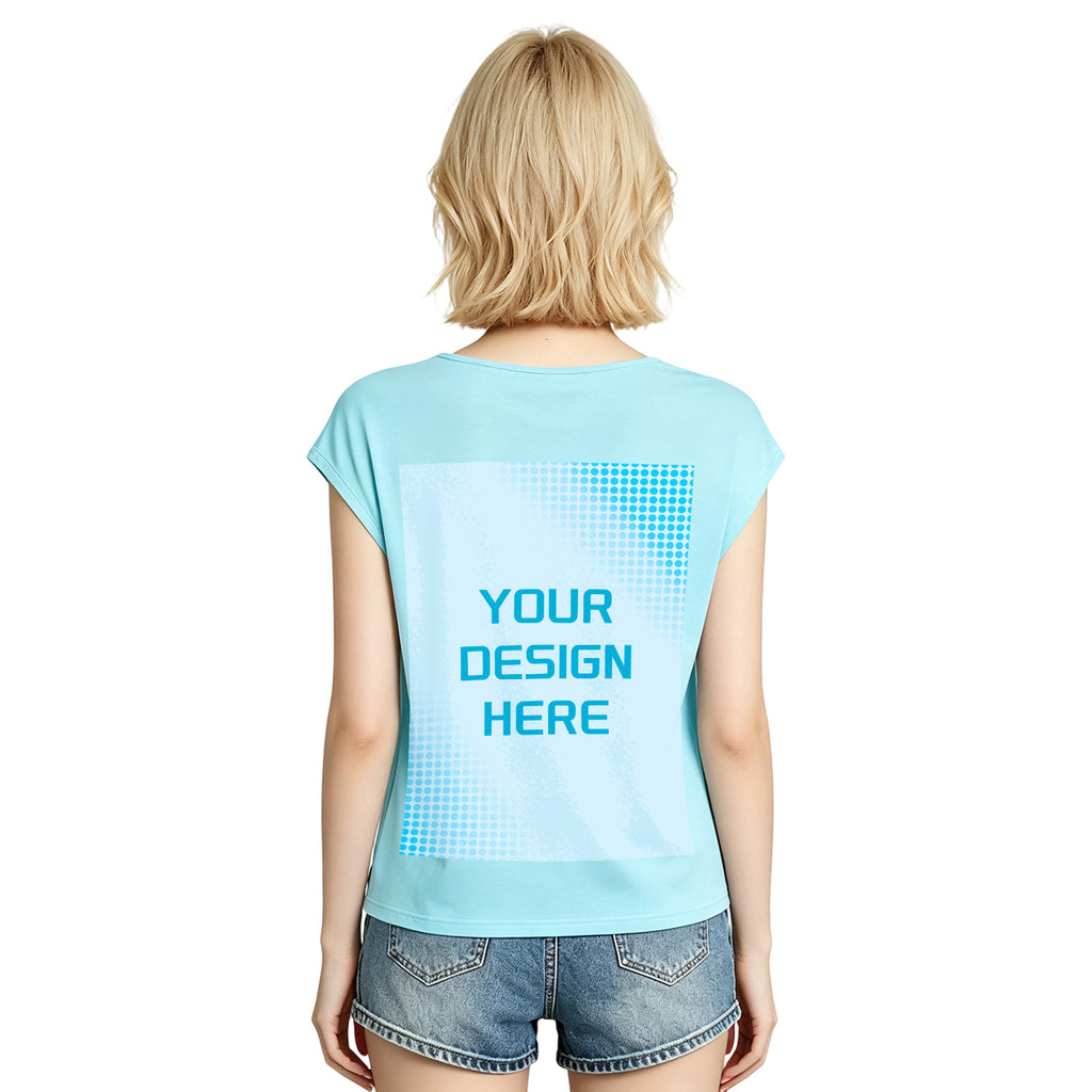 180g V-neck colored cotton vest - rear (NJ-2 factory in the United States)