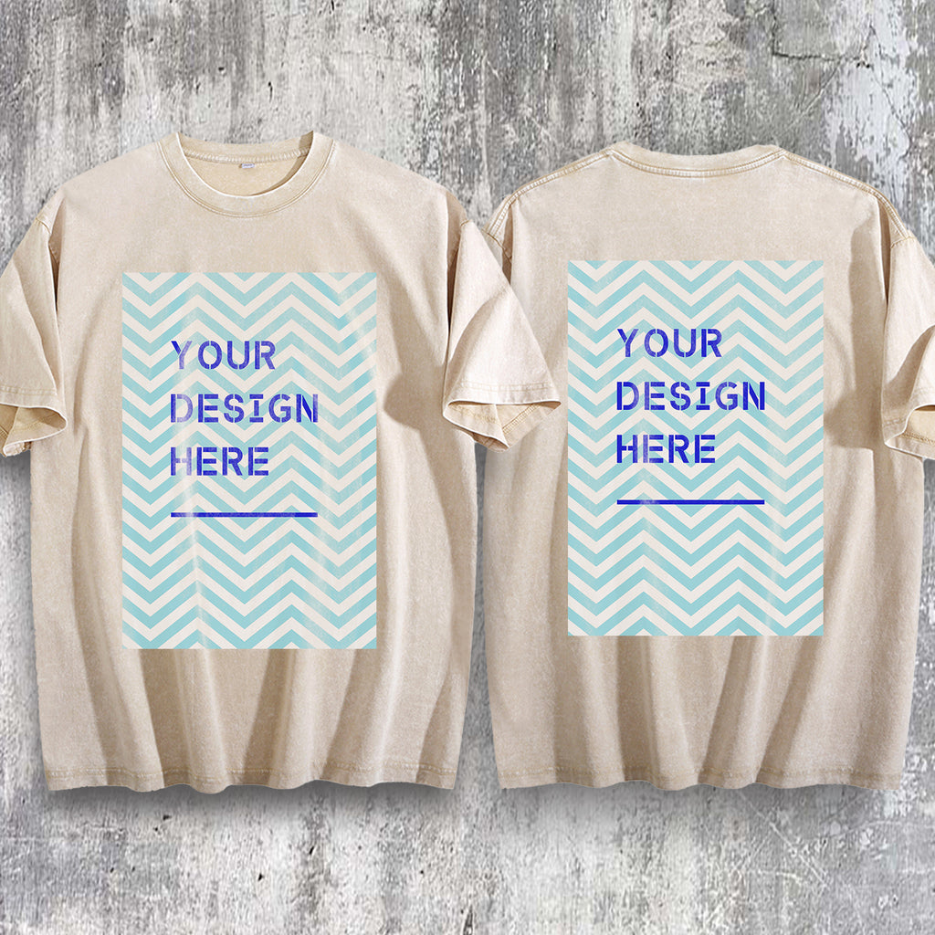 Water washed T-positioning printing - Double (NJ-1 factory)