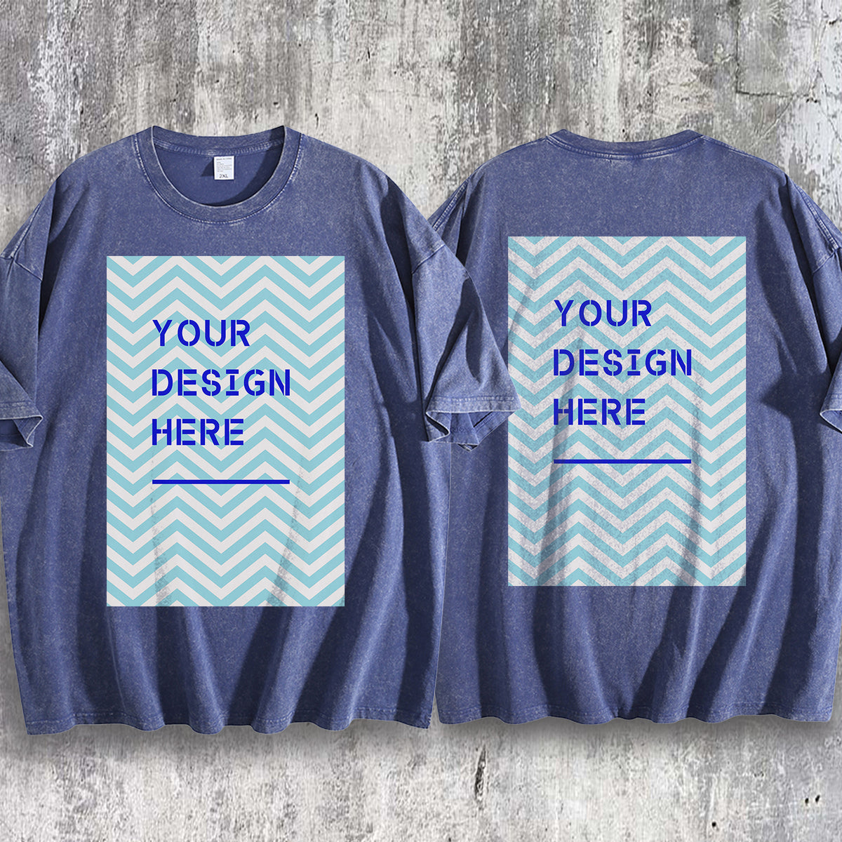 Water washed T-positioning printing - Double (NJ-1 factory)