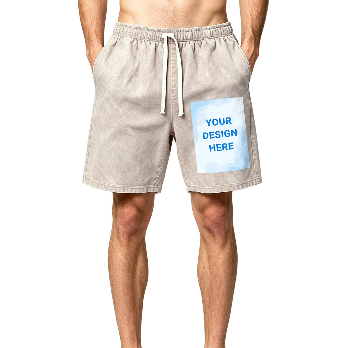Washed shorts - front right (CA-2 factory in the United States)