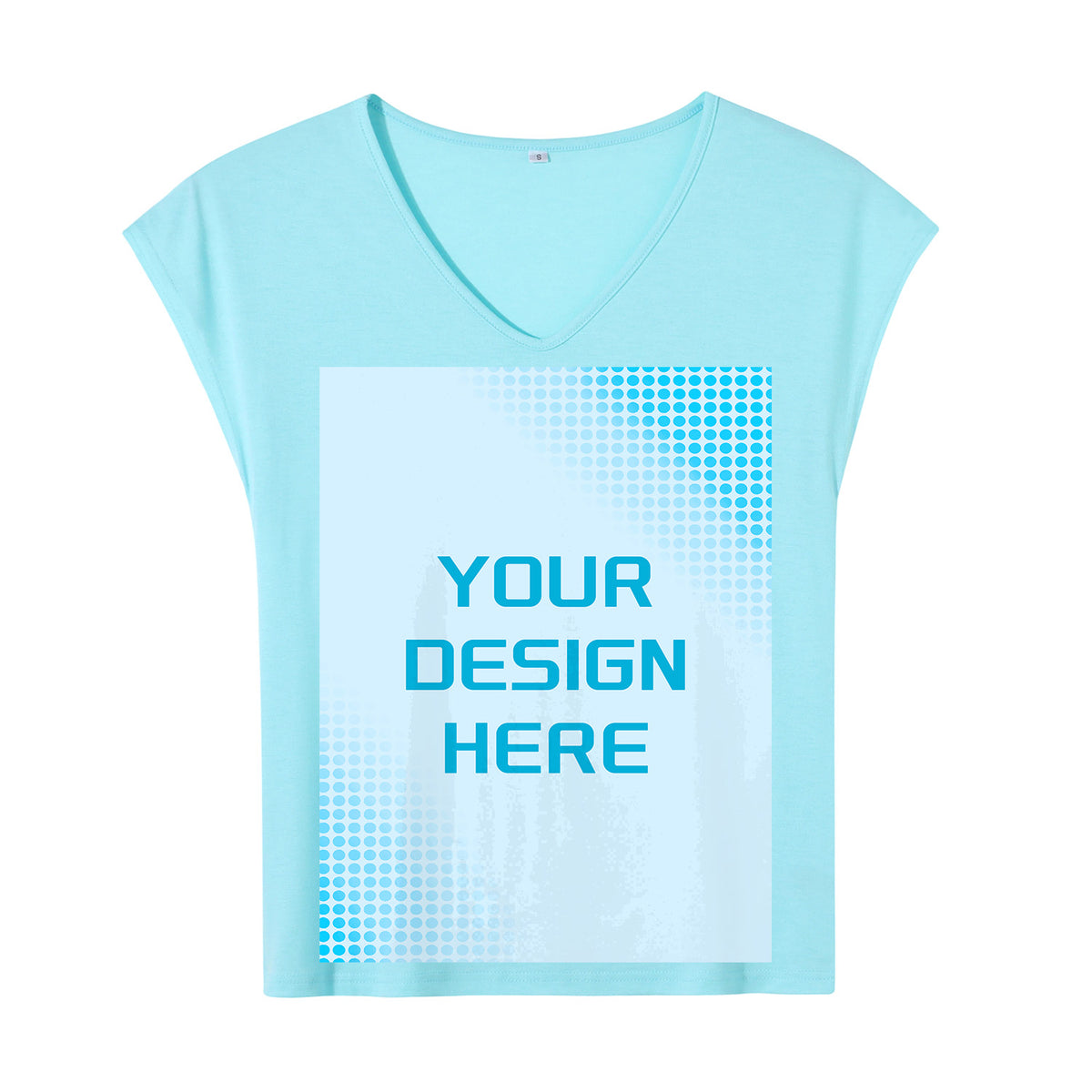 180g V-neck colored cotton vest - front (NJ-2 factory in the United States)