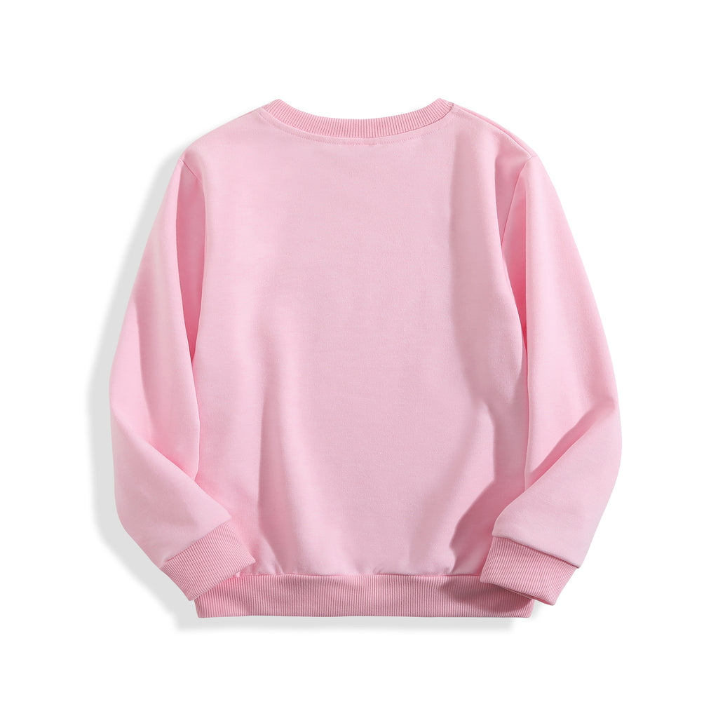 Children's round neck long sleeved hoodie - front