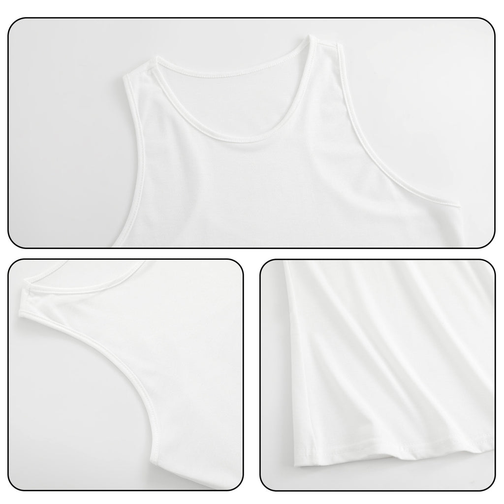Women's Colored Cotton Tank Top - Double (CA-2 Factory in the United States)