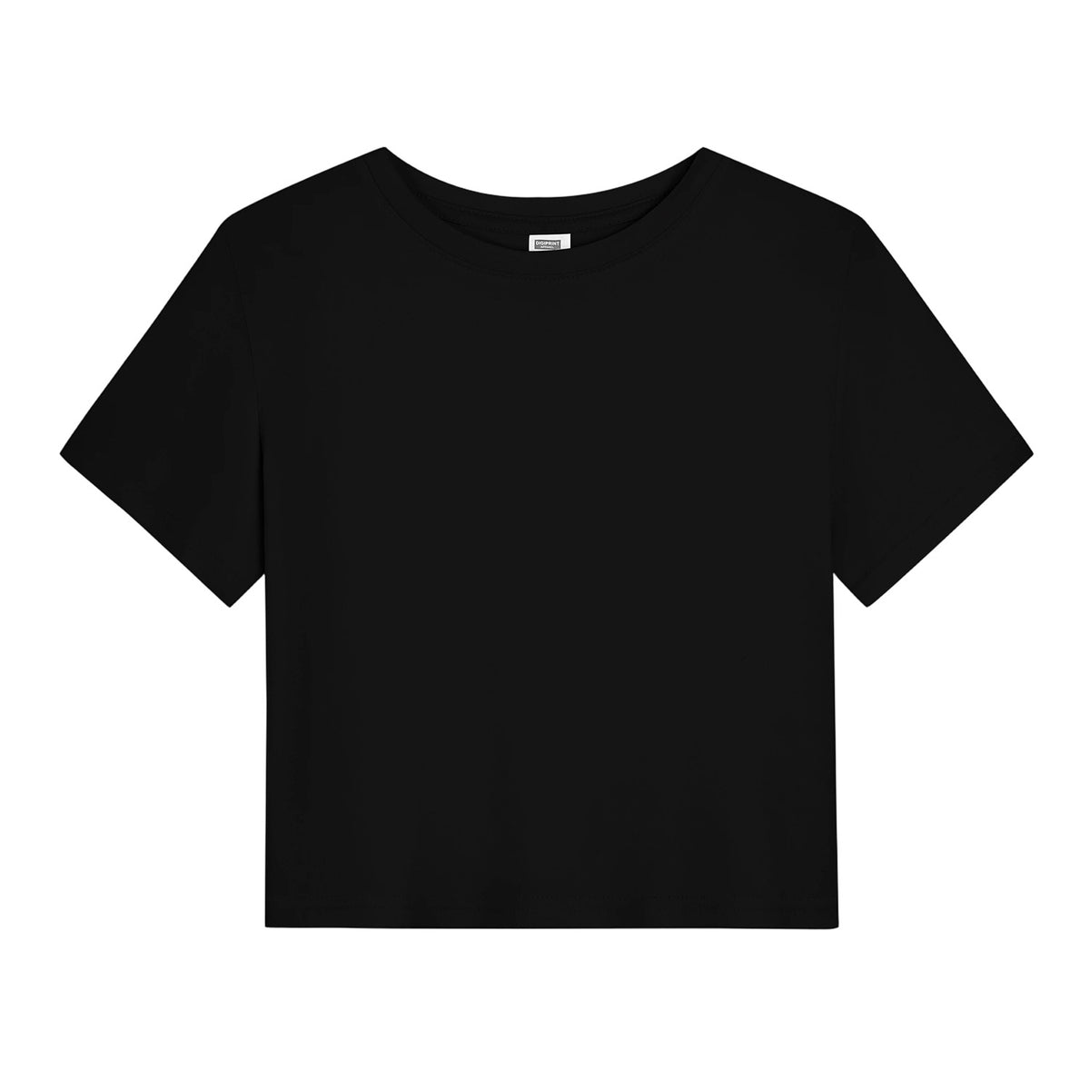 Hot girl elastic exposed navel female T-unprinted (CA-2 factory in the United States)