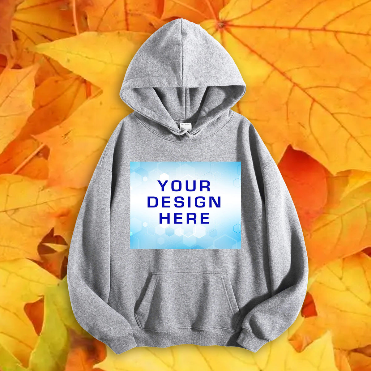 270 Fleece Hoodie with Rope Positioning Print - Front (CA Factory 03, USA)