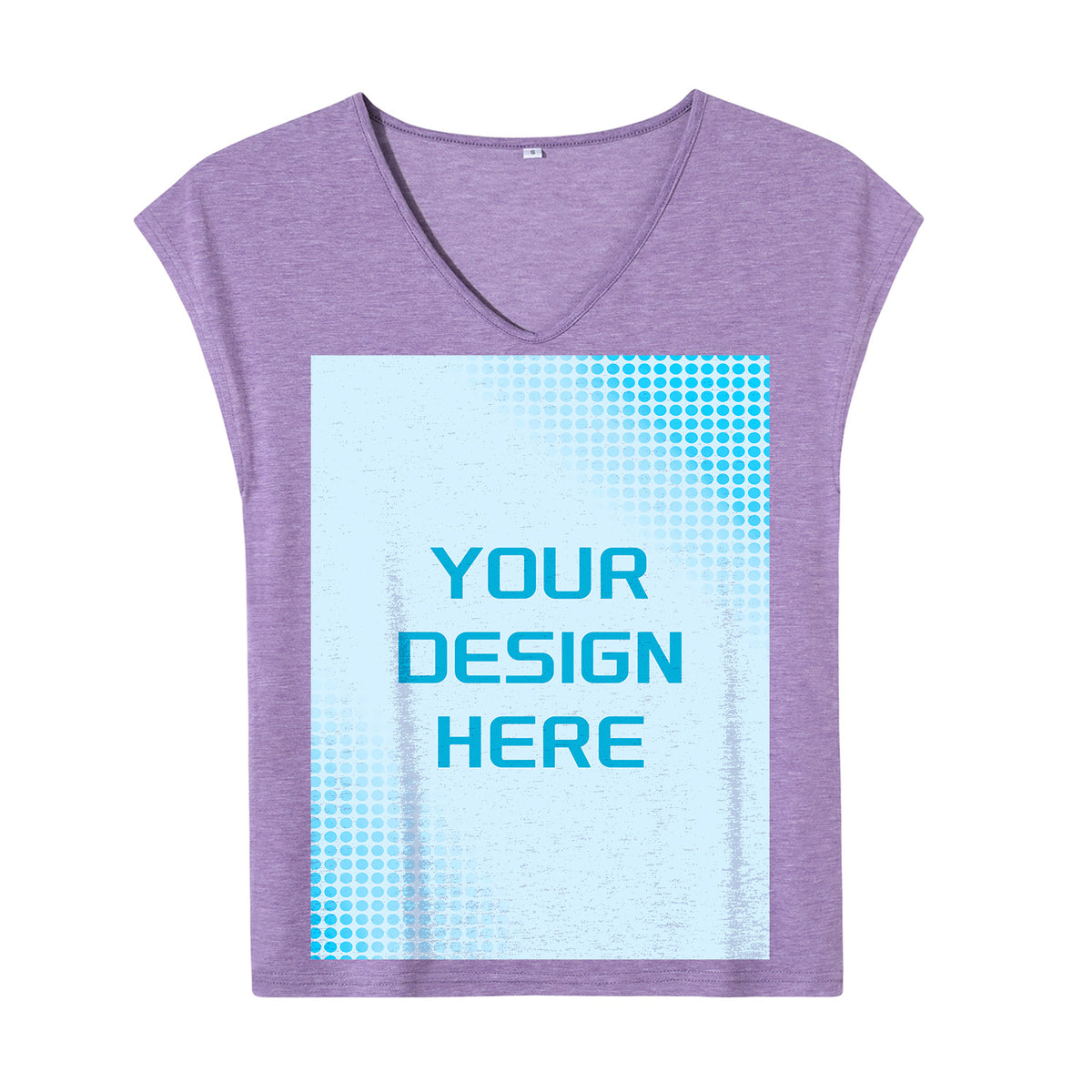 180g V-neck colored cotton vest - front (NJ-2 factory in the United States)