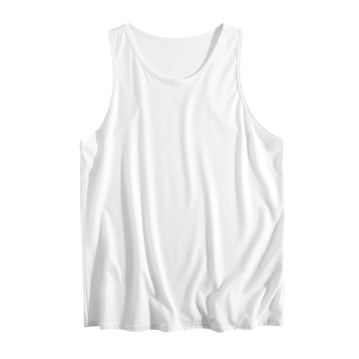 Unprinted women's colored cotton vest (CA-2 factory in the United States)