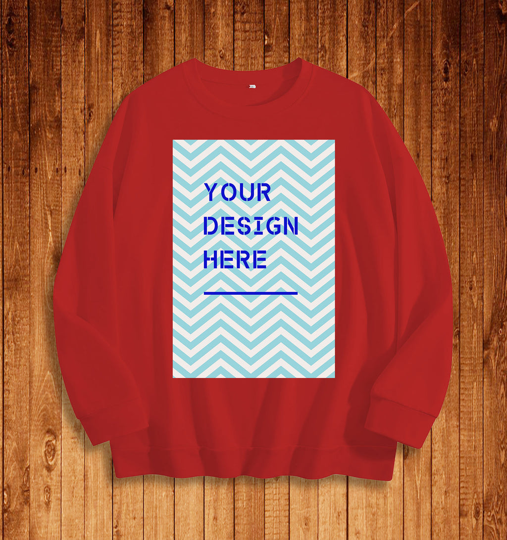 Front of round neck hoodie