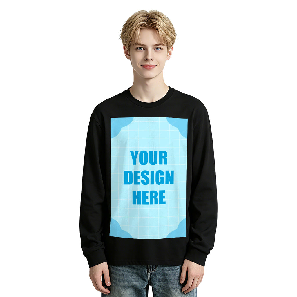 Men's Pure Cotton Long Sleeve - Front (CA Factory 02, USA)