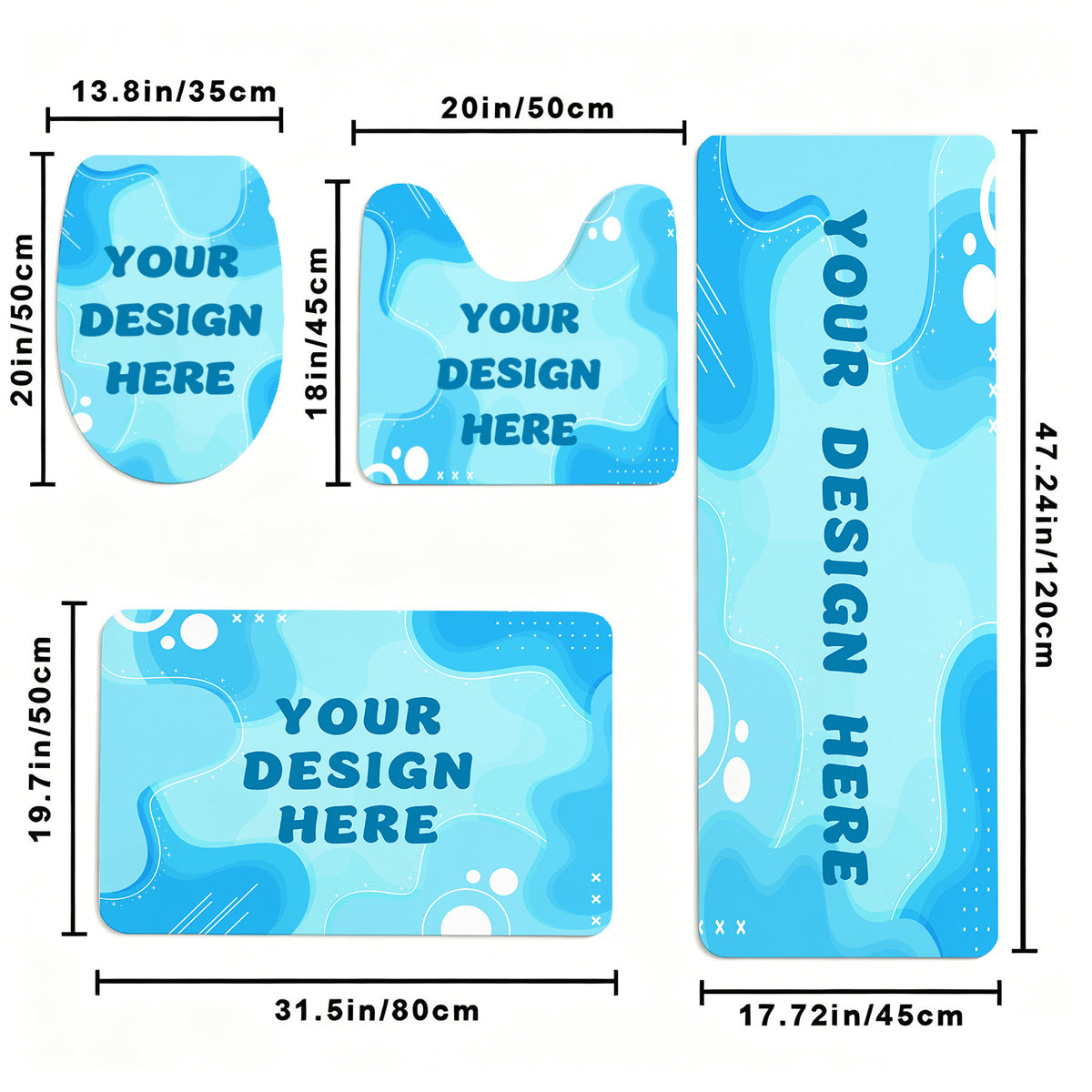 Multiple toilet pads (CA-3 factory in the United States)