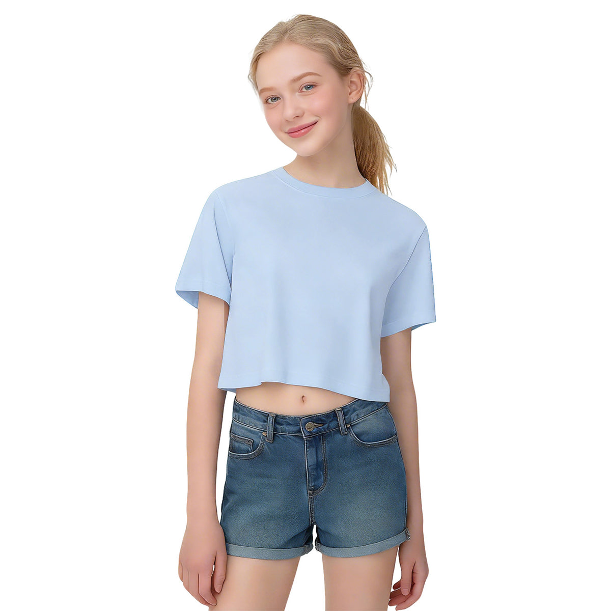 Ladies' Umbilical T-shirt - Front (CA-2 Factory, USA)