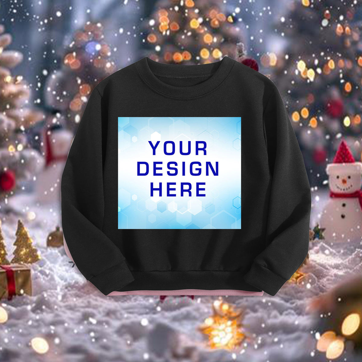 Children's round neck long sleeved hoodie - back