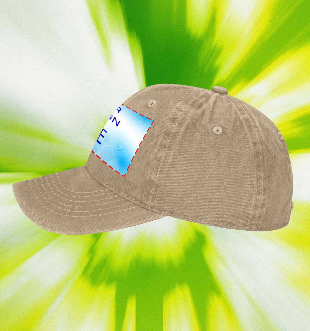 Water washed duckbill cap