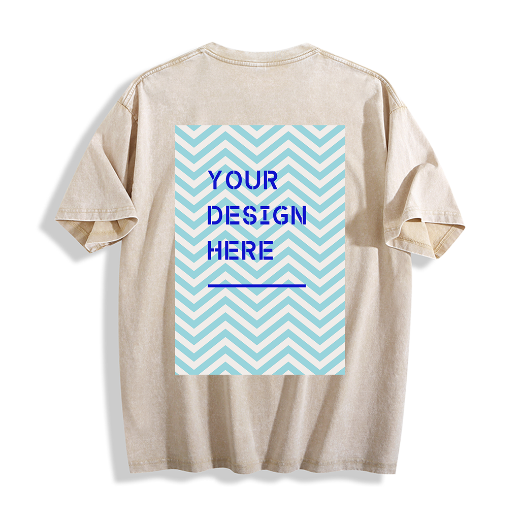 Water washed T-positioning printing - back (CA-2 factory in the United States)