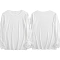 Women's Four Color Round Neck Long Sleeve T-shirt - Double (CA Factory 02, USA)