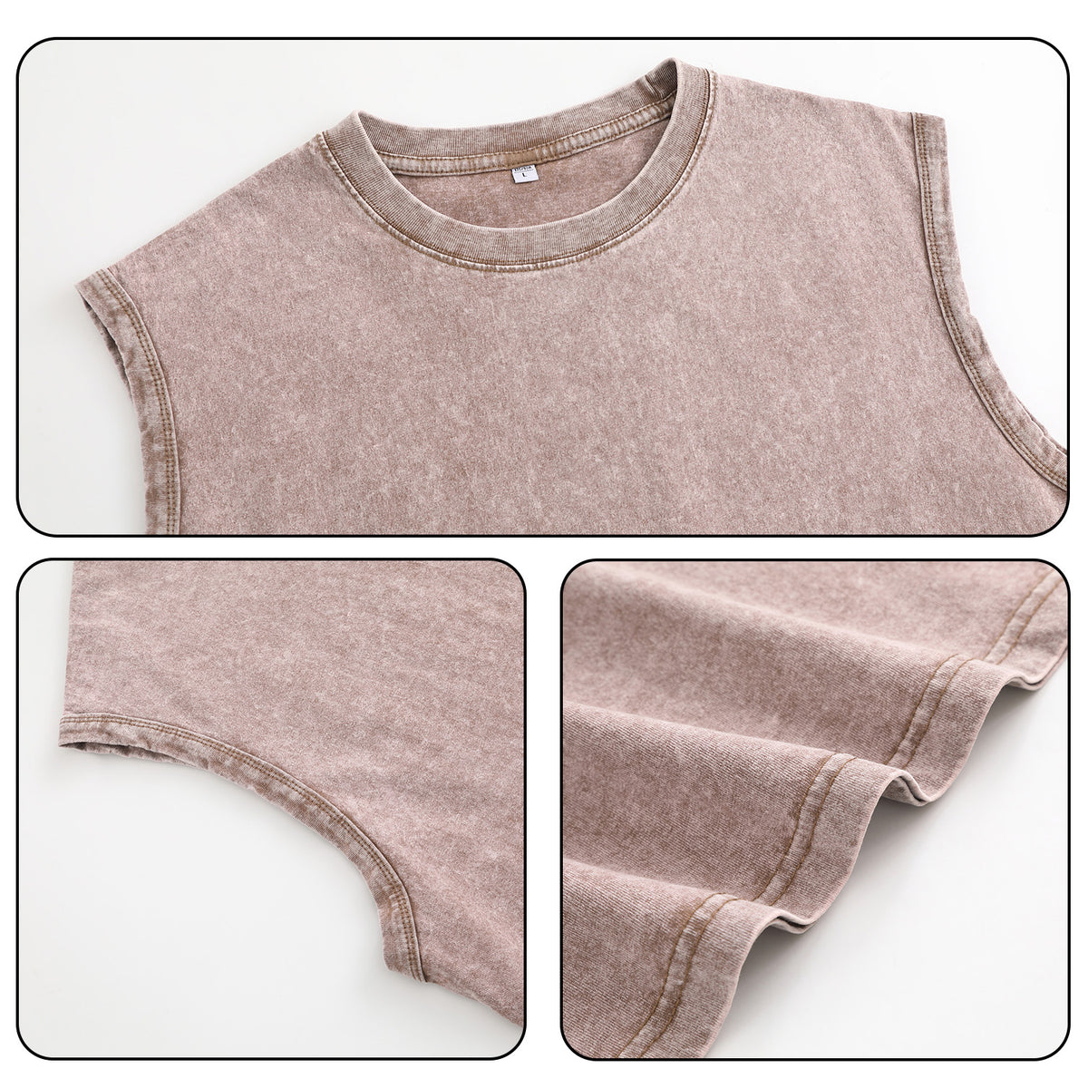 Washed vest - front (CA-2 factory in the United States)