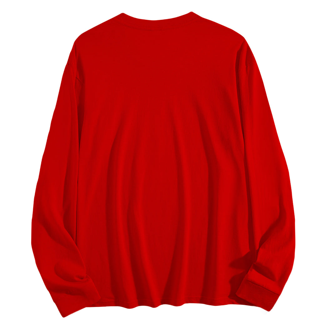 Men's pure cotton long sleeved back (CA factory 02, USA)