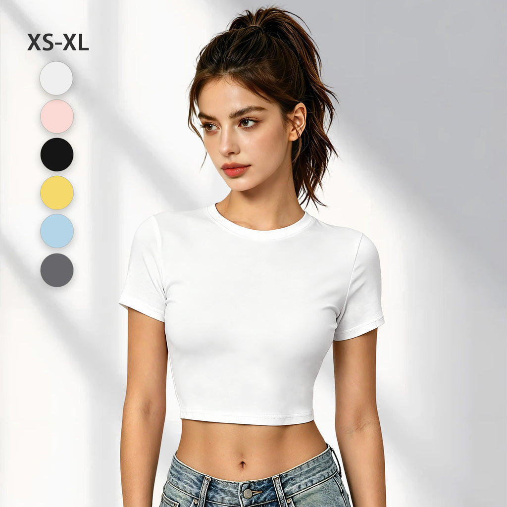 Hot girl elastic exposed navel female T-front (CA-2 factory in the United States)