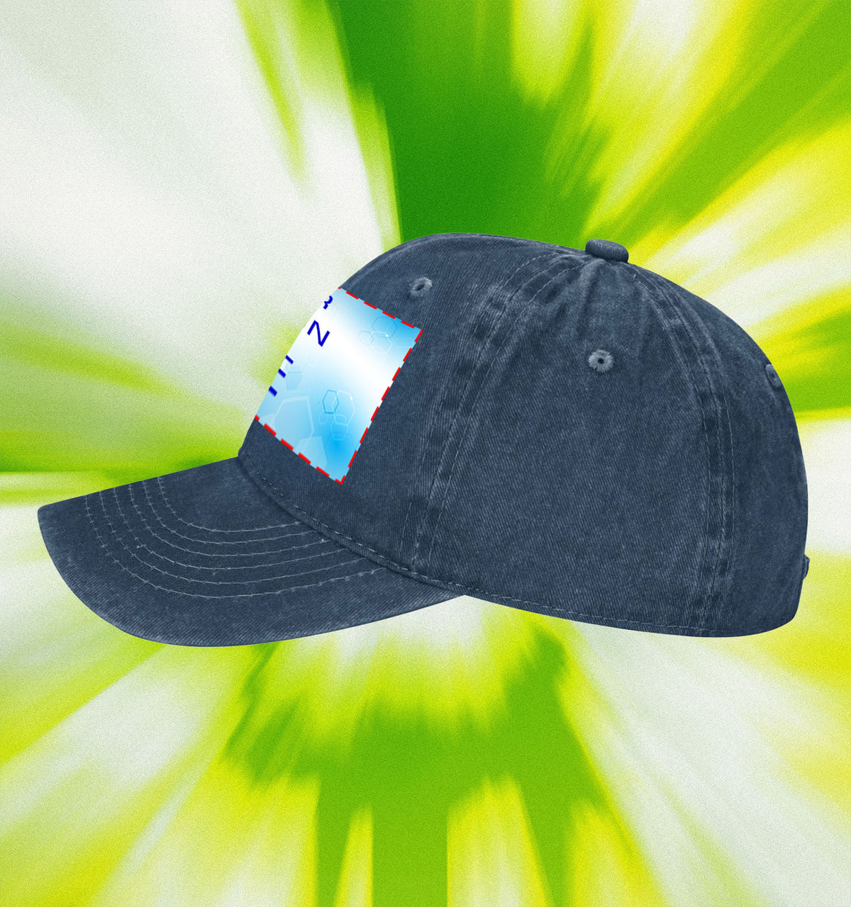 Water washed duckbill cap