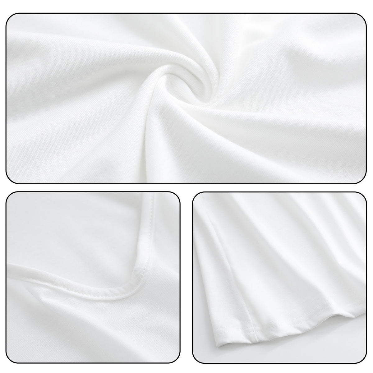 180g V-neck colored cotton vest - rear (NJ-2 factory in the United States)