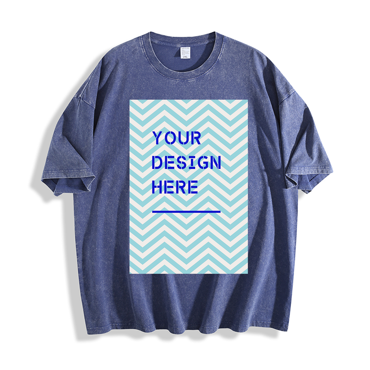 Water washed T-positioning printing - front (CA-2 factory in the United States)